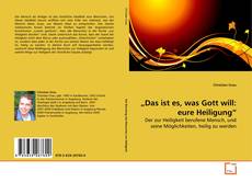 Buchcover von „Das ist es, was Gott will: eure Heiligung“