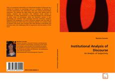 Portada del libro de Institutional Analysis of Discourse