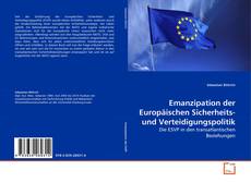 Capa do livro de Emanzipation der Europäischen Sicherheits- und Verteidigungspolitik 