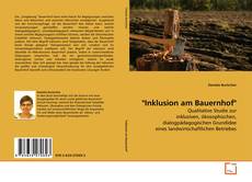 Portada del libro de "Inklusion am Bauernhof"