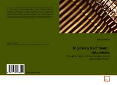Capa do livro de Ingeborg Bachmann. Interviews 