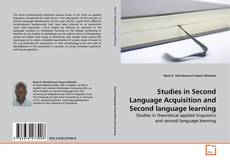 Couverture de Studies in Second Language Acquisition and Second language learning