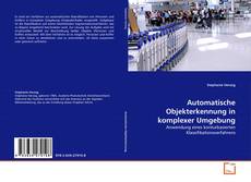 Portada del libro de Automatische Objekterkennung in komplexer Umgebung