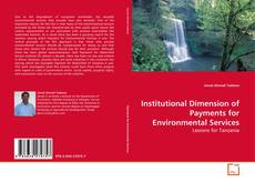Portada del libro de Institutional Dimension of Payments for Environmental Services