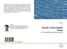 Buchcover von Komik in Max Goldts Prosa