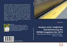 Capa do livro de Analyse einer möglichen Attraktivierung des ÖPNRV-Angebots bis 2015 