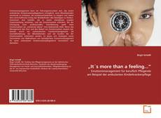 Buchcover von „It's more than a feeling...“
