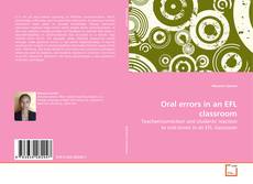 Copertina di Oral errors in an EFL classroom