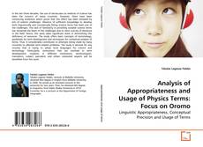 Couverture de Analysis of Appropriateness and Usage of Physics Terms: Focus on Oromo