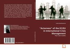 Borítókép a  “Actorness” of the EC/EU in International Crisis Management - hoz