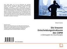 Buchcover von Die linearen Entscheidungsstrukturen des CAPM