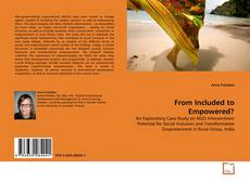 Buchcover von From Included to Empowered?