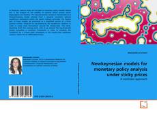 Capa do livro de Newkeynesian models for monetary policy analysis under sticky prices 