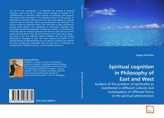 Buchcover von Spiritual cognition in Philosophy of East and West