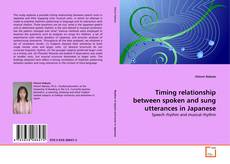 Buchcover von Timing relationship between spoken and sung utterances in Japanese