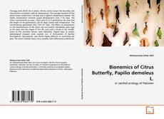 Couverture de Bionomics of Citrus Butterfly, Papilio demoleus L.