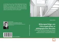 Couverture de Bildungserfolge von Führungskräften in pädagogischen Berufen