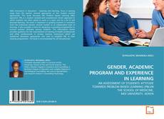Couverture de GENDER, ACADEMIC PROGRAM AND EXPERIENCE IN LEARNING