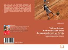 Capa do livro de Trainer-Spieler-Kommunikation beim Bewegungslernen im Tennis 