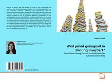 Couverture de Wird privat genügend in Bildung investiert?