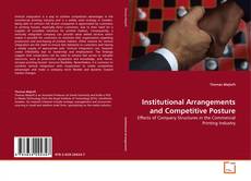 Couverture de Institutional Arrangements and Competitive Posture