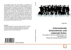 Buchcover von Internationale Unternehmen und nationale Kultur