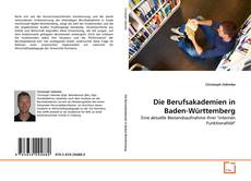 Couverture de Die Berufsakademien in Baden-Württemberg