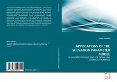 Couverture de APPLICATIONS OF THE SOLVATION PARAMETER MODEL