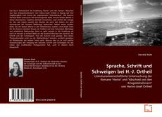 Copertina di Sprache, Schrift und Schweigen bei H.-J. Ortheil