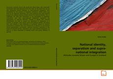 Capa do livro de National identity, separatism and supra-national integration 