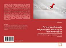 Couverture de Performancebasierte Vergütung der Werbung in den Printmedien