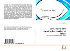 Couverture de Civil society and constitution making in Kenya