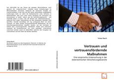 Buchcover von Vertrauen und vertrauensfördernde Maßnahmen