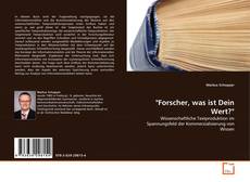 Couverture de "Forscher, was ist Dein Wert?"