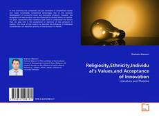 Couverture de Religiosity,Ethnicity,Individual's Values,and Acceptance of Innovation