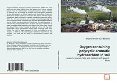 Portada del libro de Oxygen-containing polycyclic aromatic hydrocarbons in soil