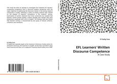 Bookcover of EFL Learners' Written Discourse Competence