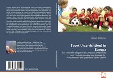 Portada del libro de Sport Unterricht(en) in Europa