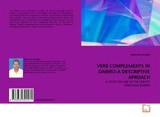 Copertina di VERB COMPLEMENTS IN DAWRO-A DESCRIPTIVE APROACH