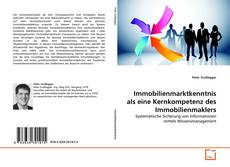 Copertina di Immobilienmarktkenntnis als eine Kernkompetenz des Immobilienmaklers