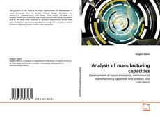 Portada del libro de Analysis of manufacturing capacities