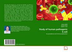 Couverture de Study of human pathogenic E.coli