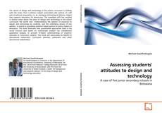 Assessing students' attitudes to design and technology kitap kapağı
