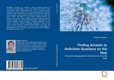 Buchcover von Finding Answers to Definition Questions on the Web