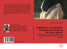 Portada del libro de Maßnahmen zur weltweiten Erhaltung und Förderung der Achal-Tekkiner