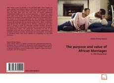 Обложка The purpose and value of African Marriages