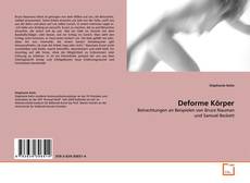 Buchcover von Deforme Körper