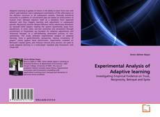 Buchcover von Experimental Analysis of Adaptive learning