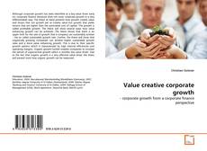 Capa do livro de Value creative corporate growth 