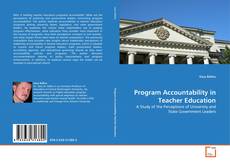 Capa do livro de Program Accountability in Teacher Education 